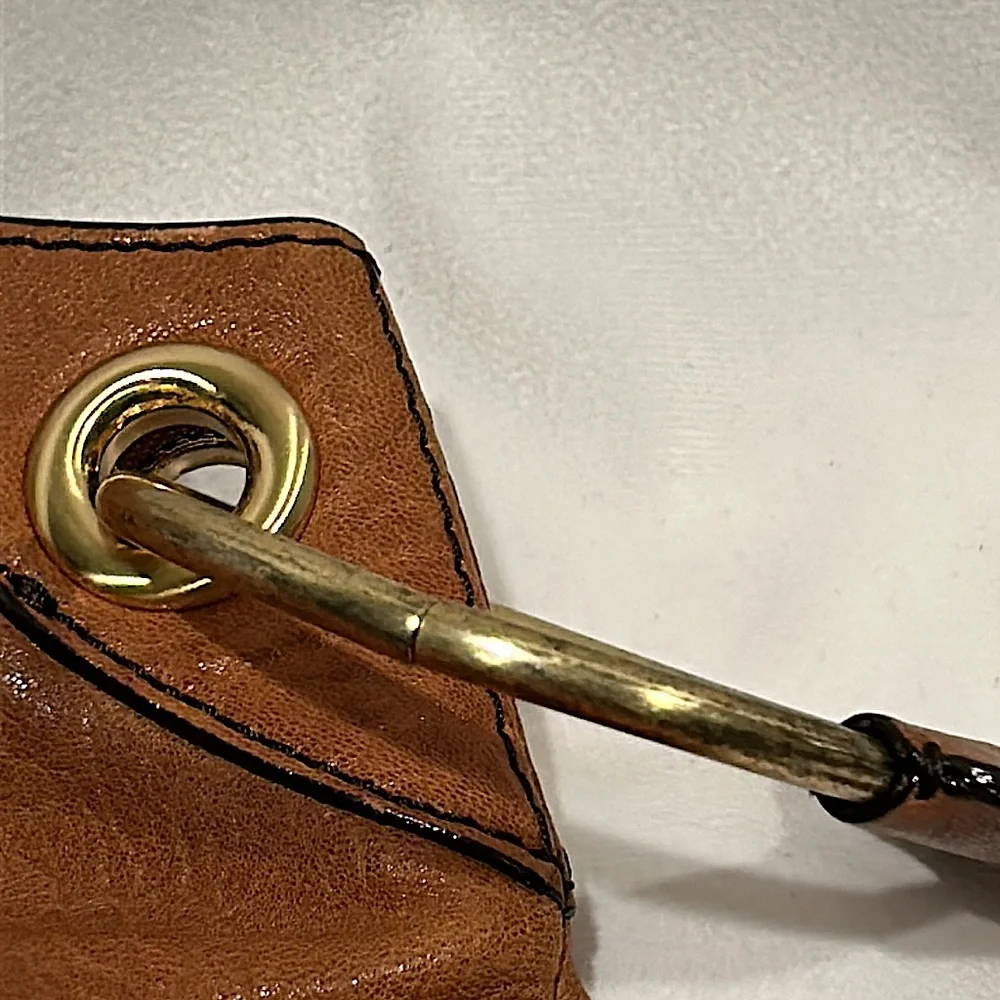 OrYANY Gorgeous Cognac Brown Leather Gwen Hobo Bag Purse 🌸🌸 - Picture 4 of 11